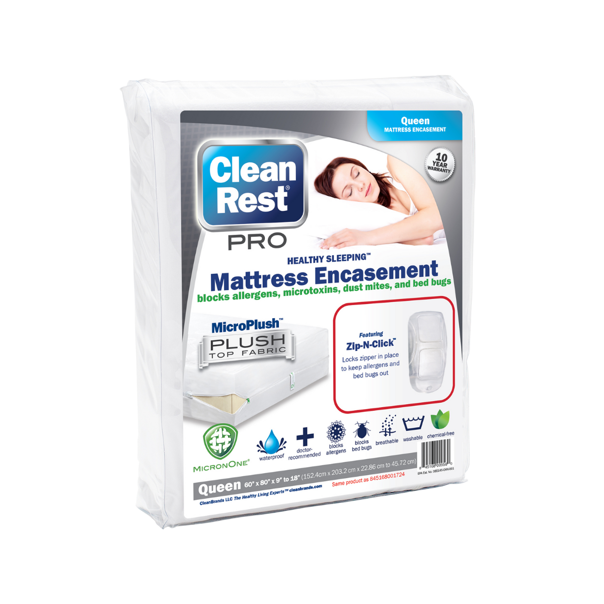 CleanRest PRO Mattress Encasement Bed Bug Protector